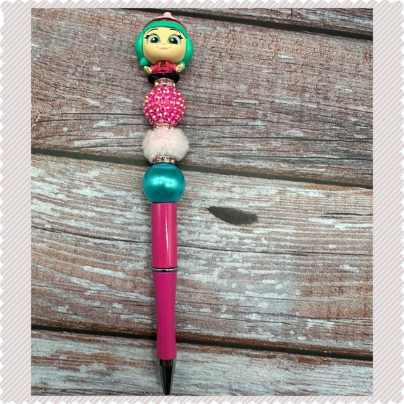 Disney Doorables Pen Candlehead from Wreck it Ralph Sugar Rush Handmade Beaded - Picture 1 of 3